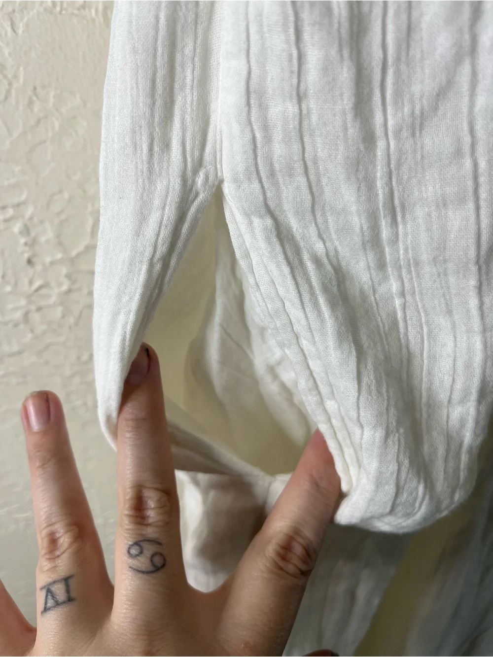 Mara Hoffman Crinkled Cotton Gauze Midi Dress in White 100% Organic Cotton - Picture 8 of 14